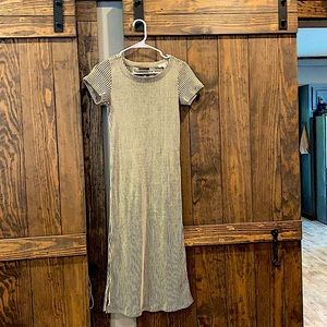 Off white and grey dress